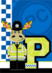 P is for Policeman - Giraffe