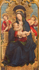 TURIN, ITALY - MARCH 13, 2017: The painting of The Nursing Madonna in Duomo by Defendente Ferrari (1511 - 1535).