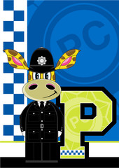 P is for Policeman - Giraffe