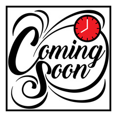 The Icon Coming Soon Created vector art image illustration