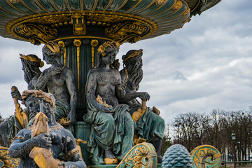 Close-up Of A Fountain In France