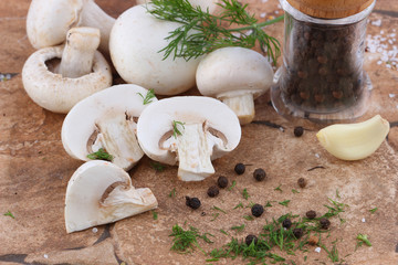 Fresh vegetables and fruits on the wooden board
