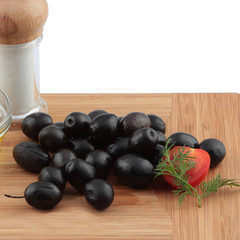 Fresh vegetables and fruits on the shredder