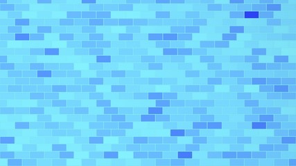Abstract background in sky blue and navy blue tones in brick wall style