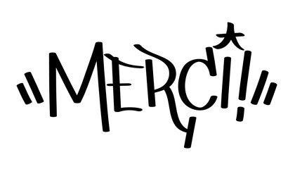 Tag "MERCI" © HowLettery Studio