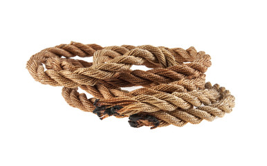 Rope isolated on white background