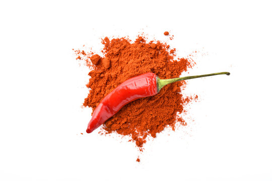 red hot chili pepper on chili powder