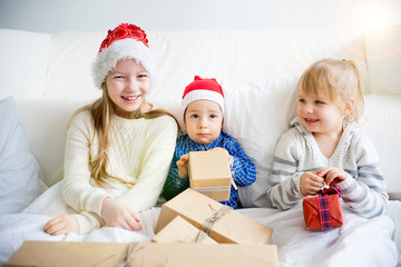 Family celebrating christmas