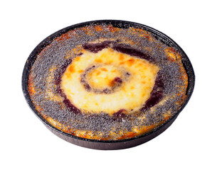 round homemade pie