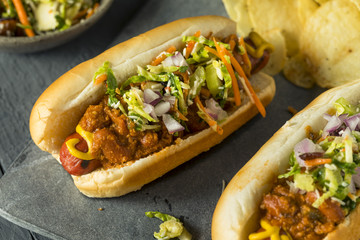 Homemade Slaw Hot Dog