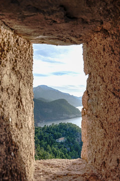 Fototapeta Blick aus dem Fenster