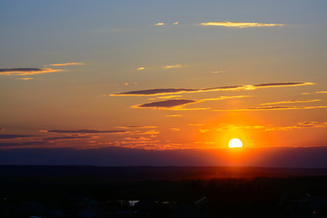 Bright sunset