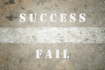 Success and Fail between the Whit Line