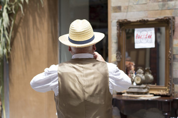 Ribadeo indiano 2015. This is a holiday where people are dressed like end 19th-begin 20th century.