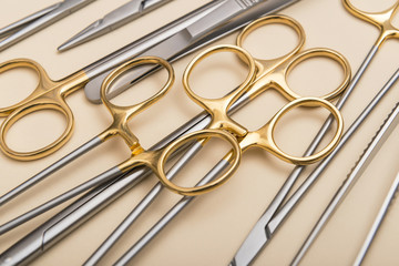 Golden surgical tools