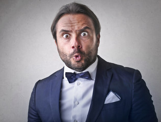 Surprised gentleman