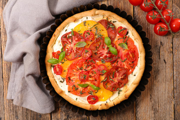 tomato quiche with ricotta