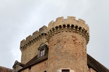 Fototapeta na wymiar Château de Castelnau-Bretenoux