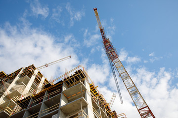 crane construction building