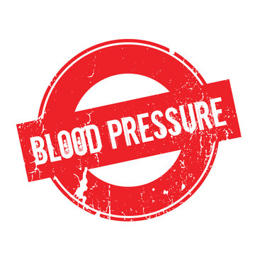 Blood Pressure rubber stamp. Grunge design with dust scratches. Effects can be easily removed for a clean, crisp look. Color is easily changed.