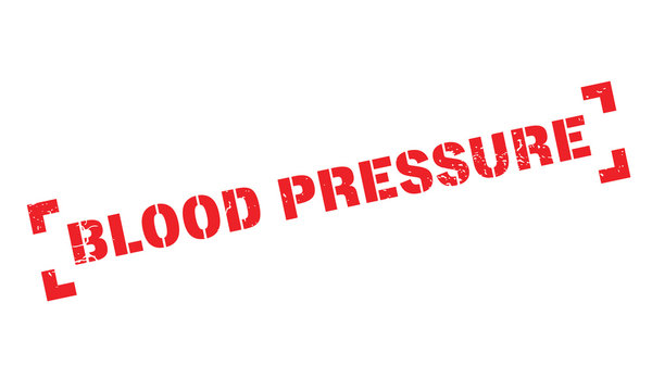 Blood Pressure rubber stamp. Grunge design with dust scratches. Effects can be easily removed for a clean, crisp look. Color is easily changed.