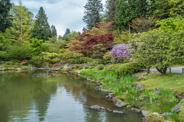 Pond And Gaden Landscape 2