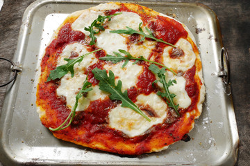 craft pizza,homemade anchovy pizza