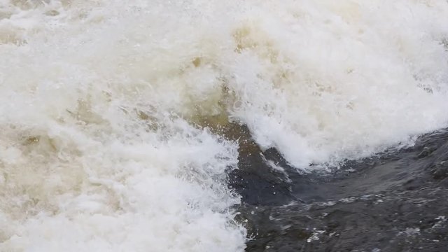 Closeup of a heavy stream somewhere in Norway
