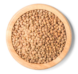 raw lentils on white, (large depth of field, taken with tilt shift lens)