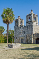 Fototapeta na wymiar Mission Concepcion in San Antonio Missions National Historical Park