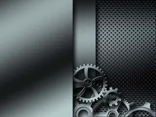 Background metallic gears 