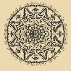 Mandala. Vintage decorative elements. Oriental pattern, vector illustration. Islam, Arabic, Indian, moroccan,spain, turkish, pakistan, chinese, mystic, ottoman motifs.