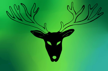 deer in green