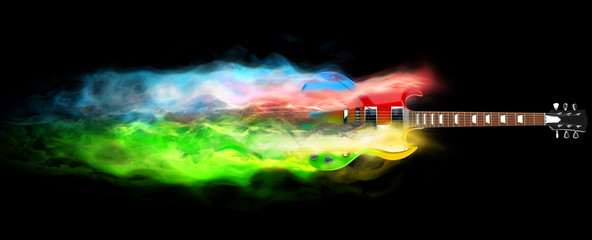 Colorful hard rock guitar - magic smoke FX