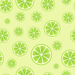 Abstract seamless green lime vector background.