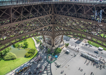 Steelworks of the Eiffel-Tower at Paris