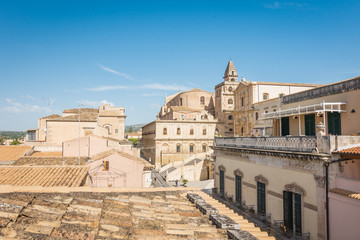 Obraz premium Beautiful view over the city of Noto, Sicily, Italy.
