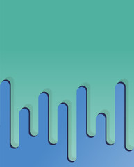 Blue plastic comb on a green background.