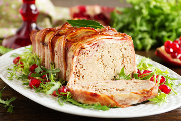 Terrine of meat and chicken liver.