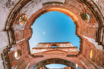 Old Ruined Orthodox Church Of The St. Nicholas In Village Lenino