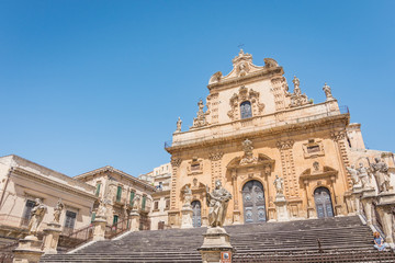 The Church of San Pietro, Modica, Sicily, Italy. - obrazy, fototapety, plakaty