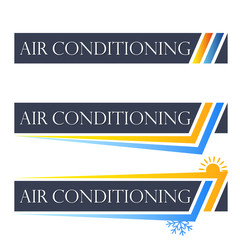 Air conditioning set symbol