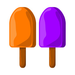 ice cream on stick vector symbol icon design.