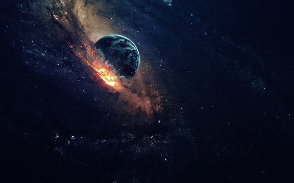Fototapeta Galaxy in space, beauty of universe, black hole. Elements furnished by NASA