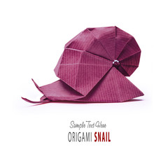 Origami green snail - 153610785