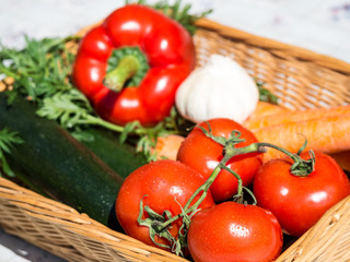 Gemüse im Korb