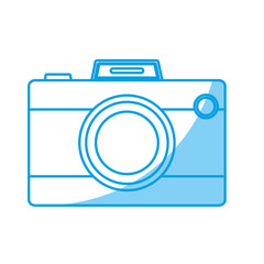 photographic camera icon over white background. vector illlustration