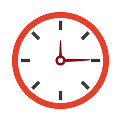 clock time watch hour date minute vector illustration