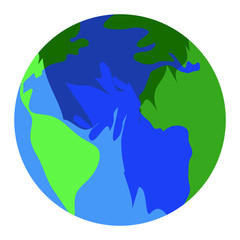 Isolated textured earth
