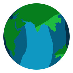 Isolated textured earth